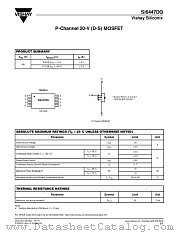 SI6447DQ datasheet pdf Vishay