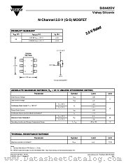 SI3442DV datasheet pdf Vishay