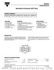 SST441 datasheet pdf Vishay