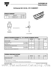 SUD30N03-30 datasheet pdf Vishay