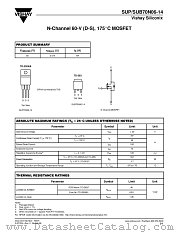 SUB70N06-14 datasheet pdf Vishay
