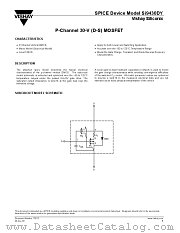 SI9430DY-DS datasheet pdf Vishay
