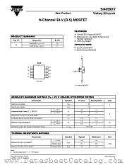 SI4858DY datasheet pdf Vishay