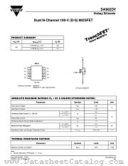 SI4982DY datasheet pdf Vishay
