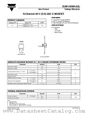 SUM110N04-02L datasheet pdf Vishay