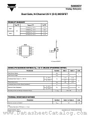 SI9806DY datasheet pdf Vishay