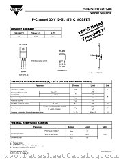 SUB75P03-08 datasheet pdf Vishay