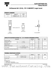 SUP75N04-05L datasheet pdf Vishay