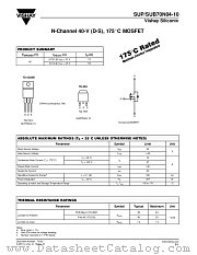 SUB70N04-10 datasheet pdf Vishay