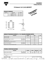 SI3445DV datasheet pdf Vishay