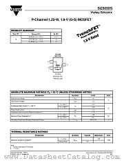 SI2305DS datasheet pdf Vishay