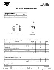 SI4835DY datasheet pdf Vishay