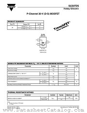 SI2307DS datasheet pdf Vishay