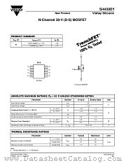 SI4430DY datasheet pdf Vishay