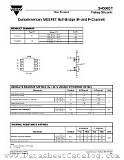 SI4500DY datasheet pdf Vishay