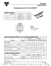 SI1553DL datasheet pdf Vishay