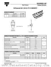 SUD40N03-18P datasheet pdf Vishay