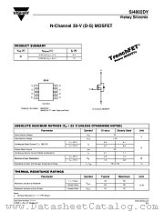 SI4802DY datasheet pdf Vishay