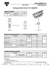 SUB85N10-10 datasheet pdf Vishay