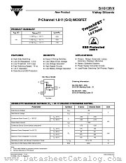 SI1013X datasheet pdf Vishay