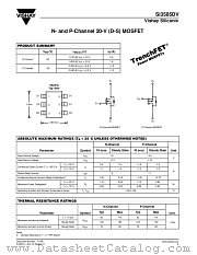 SI3585DV datasheet pdf Vishay