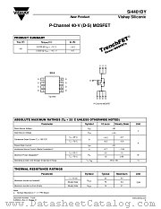 SI4401DY datasheet pdf Vishay