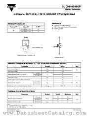 SUD50N03-10BP datasheet pdf Vishay