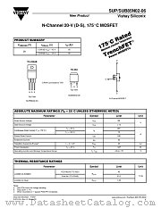 SUB85N02-06 datasheet pdf Vishay