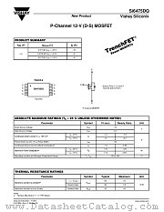 SI6475DQ datasheet pdf Vishay