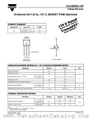 SUU50N03-10P datasheet pdf Vishay