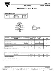 SI1901DL datasheet pdf Vishay