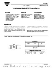 DG9411 datasheet pdf Vishay
