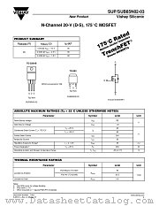 SUB85N02-03 datasheet pdf Vishay