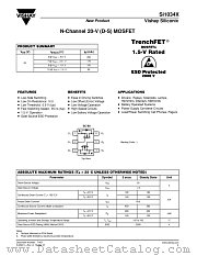 SI1034X datasheet pdf Vishay
