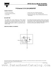 SI1403DL-DS datasheet pdf Vishay