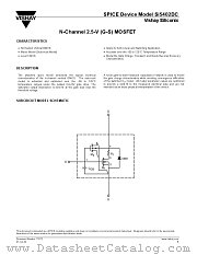 SI5402DC-DS datasheet pdf Vishay