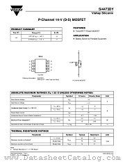 SI4473DY datasheet pdf Vishay
