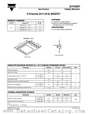 SI7445DP datasheet pdf Vishay