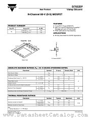 SI7852DP datasheet pdf Vishay