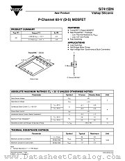 SI7415DN datasheet pdf Vishay