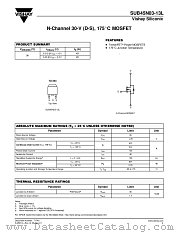 SUB45N03-13L datasheet pdf Vishay