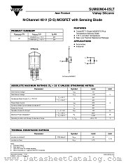 SUM60N04-05LT datasheet pdf Vishay
