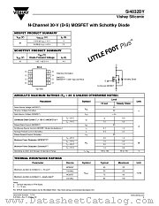 SI4832DY datasheet pdf Vishay