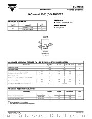 SI2316DS datasheet pdf Vishay