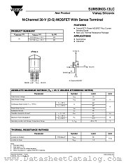 SUM50N03-13LC datasheet pdf Vishay