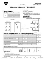 SI8902EDB datasheet pdf Vishay