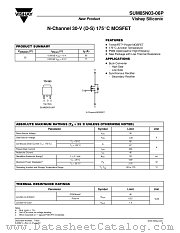 SUM85N03-06P datasheet pdf Vishay