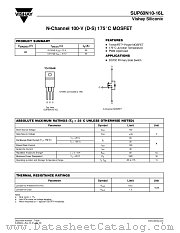 SUP60N10-16L datasheet pdf Vishay