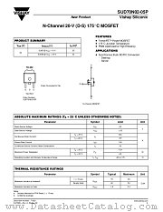 SUD70N02-05P datasheet pdf Vishay