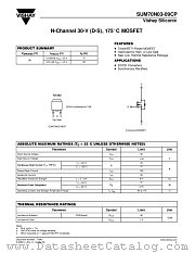 SUM70N03-09CP datasheet pdf Vishay